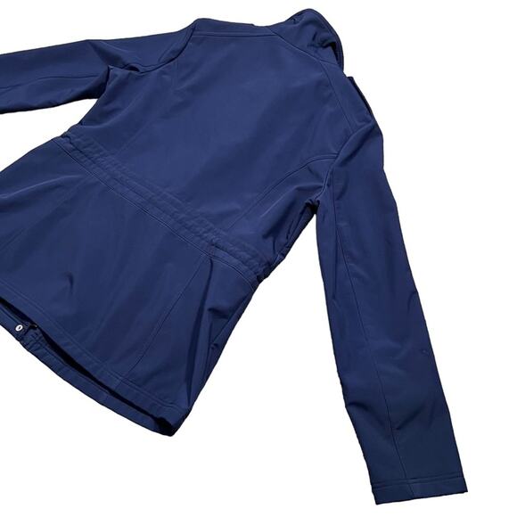 Jessica Simpson Navy Zip-Up Fleece Lined Water Resistant Jacket Womens Large - Picture 9 of 11